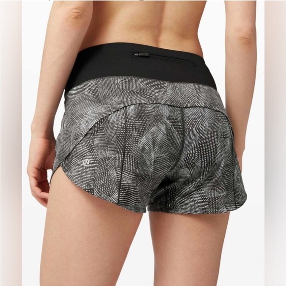 Lululemon Speed Up Short *2.5" Velocity Mesh Island Mist Black - Picture 1 of 15